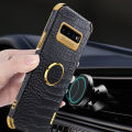 Casing for Samsung Galaxy S10 5G Crocodile Pattern 360 Degree Rotating Ring Cover Compatible with Magnetic Car. 