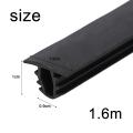 Car Seal Strip Sealing Strip Rubber Black Color Dustproof Easy To Install Soundproof 1.6m/5.25 Feet Accessories. 
