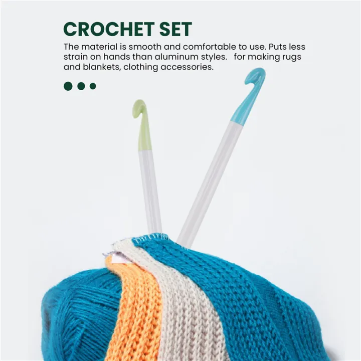 Crochet%20Hook%20Set,7/8/9/10/12/15/20mm%20Plastic%20Handle%20Crochet%20Hook%20Knitting%20Needles%20Thick%20Head%20Tool%20DIY%20Crafts%20Accessories%20-%20Image%205