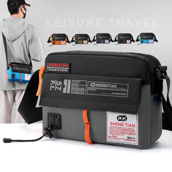 Multipurpose Messenger Bag for Men Women for Mobile phone Tab power bank etc. Sports Mechanical tools travel Horizontal/vertical Shoulder Outdoor Waterproof Waist Pack Bag