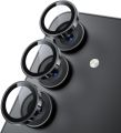 For Samsung Galaxy S25 FE black WSKEN Metal Anti Scratch Camera Lens Screen Protector.