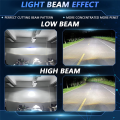 2.5 Inch Bi Led Projector Lens for H4 H7 9005 9006 Led Lenses Car Headlight Bulbs 8000LM 6000K White with Hi/Lo Beam LHD.