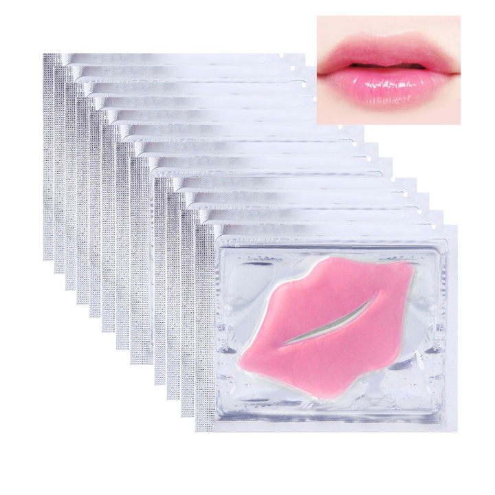 5/6/8 Pack Crystal Collagen Lip Mask Hydrating Moisturizing Essence Gel Patch Lip Masks Lip Care Enhancer Pads Patches Lateil