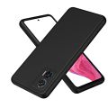 Motorola Moto G85, Slim Fit Silky And Soft Touch Finish Silicone Matte Finish TPU - Black (With Logo).