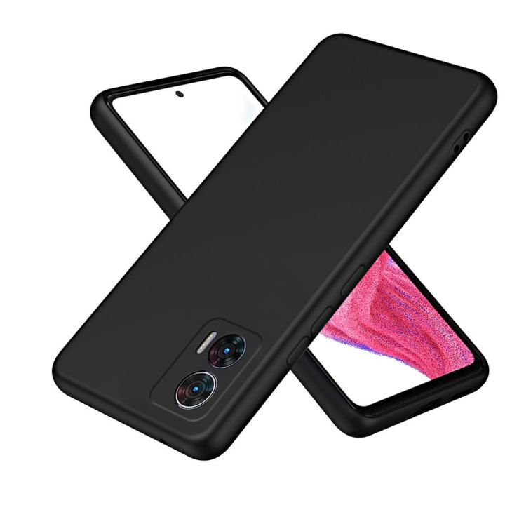 Motorola%20Moto%20G85,%20Slim%20Fit%20Silky%20And%20Soft%20Touch%20Finish%20Silicone%20Matte%20Finish%20TPU%20-%20Black%20(With%20Logo)%20-%20Image%206