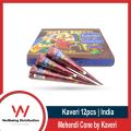 12pcs Mehendi Cone by Kaveri Mehendi - mehedi design sticker paper. 