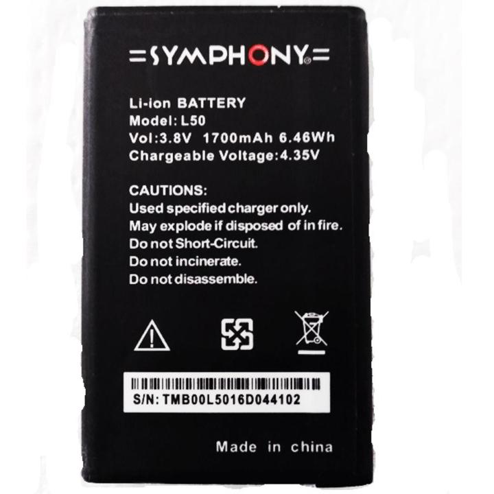 Symphony L50 Mobile Battery 1700 mAh