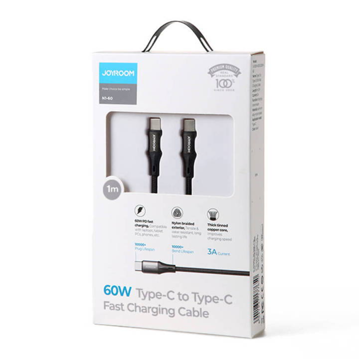 JOYROOM%20N1-60%20USB%20C%20to%20USB%20C%20PD%20Fast%20Charging%20Cable%2060W%20Type%20C%20To%20Type%20C%20PD%20Cable%20For%20Charging%20Data%20Transfer%20-%20Image%203