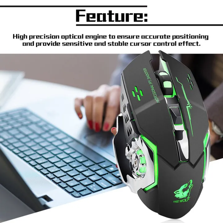 X8%20Super%20Quiet%20Wireless%20Gaming%20Mouse%202400DPI%20Rechargeable%20Gamer%20Computer%20Mouse-Black%20-%20Image%203