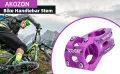 WAKE Bicycle Stem Mountain Handlebar CNC Alloy Lightweight Bicycle Parts 31.8 *28.6*45mm Bicycle Short Handlebar Bike Stem. 