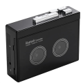 1 Piece Black Retro Stereo Cassette Player Black Walkman Cassette Tape Music Audio Auto Reverse with Bluetooth.