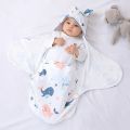 Summer Newborn Baby Wrap Blankets Soft Baby Sleeping Bags Newborn Bedding Cartoon SleepSack Baby Swaddle Blanket 0-6 Months. 