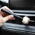 1 Pcs Mini Duster for Car Air Vent, Automotive Air Conditioner Cleaner and Brush, Dust Collector Cleaning Cloth Tool for Keyboard Window Leaves Blinds Shutter. 