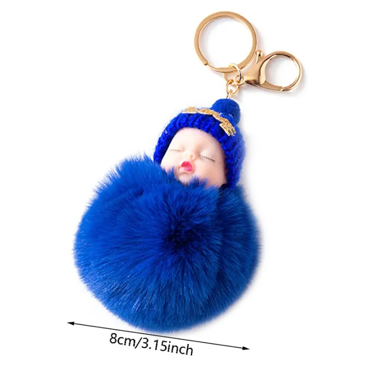Pompom%20Sleeping%20Baby%20Keychain%20Cute%20Fluffy%20Plush%20Doll%20Keychains%20Women%20Girl%20Bags%20Keyrings%20Cars%20Key%20Ring%20Key%20Chain%20Dropshipping%20-%20Image%206
