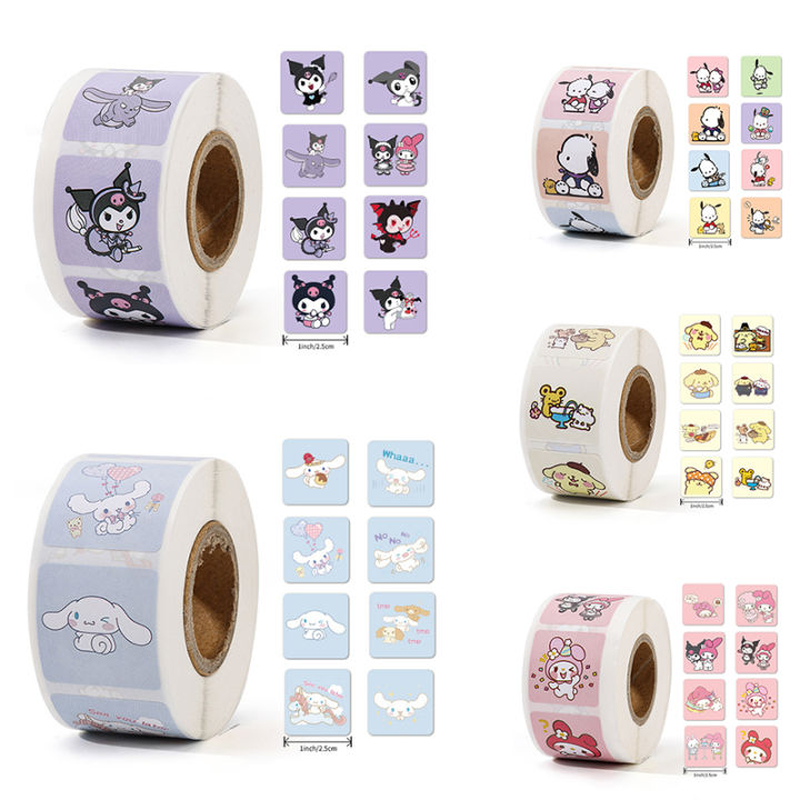 500pcs Sanrio Stickers Cartoon Kuromi Hellokitty Anime Stickers ...