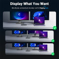 UGREEN USB C Docking Station for M1 / M2 MacBook, 9-in-1 Docking Station Dual Monitor 4K@60Hz, 2x HDMI, 2x DisplayPort, 100W PD for Laptop, 10Gbps USB-C & USB-A Data Ports, 1Gbps Ethernet.