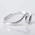 Simple Fashion Sea Wave Rings Ocean Surf Alloy Ring Rose Gold Plated Silver Color Finger Jewelry Rings for Women Surfer Gifts. 