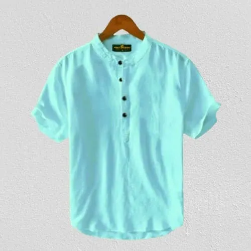 New%20oxford%20cotton%20half%20Sleeve%20katua%20for%20Man%20-%20Image%204