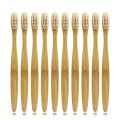 【Daily Necessities For Anyone Store】DR.PERFECT 10 Pieces/lot wooden soft Eco Bamboo Oral Adult Care tongue scraper cleaning.