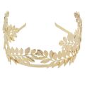 【beauty code store】European Greek Goddess Headband Metallic Gold Leaves Branch Crown Hair Band Tiara. 