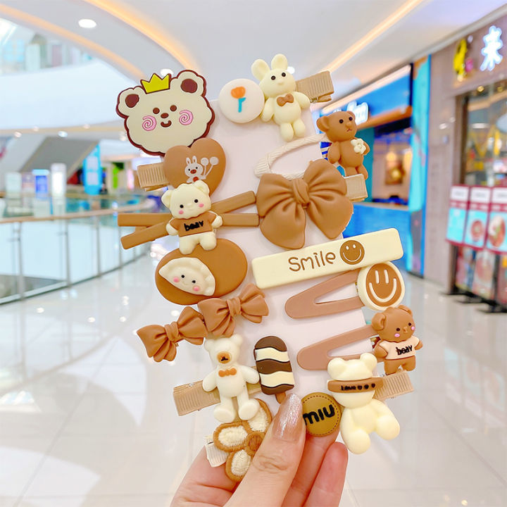 New%201Set%2014pcs%20Girls%20Korean%20Style%20Cute%20Fruit%20Floral%20Barrettes%20Baby%20Hair%20Clip%20Hairpins%20Headband%20For%20Children%20Kids%20Hair%20Accessories%20-%20Image%203