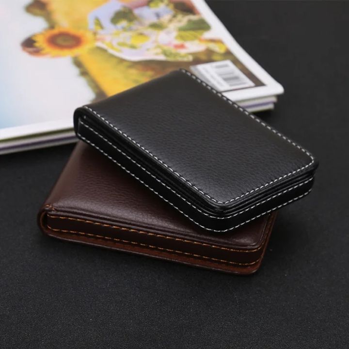 Wholesale%20New%20Business%20Card%20Holder%20Men's%20Card%20Id%20Holders%20Magnetic%20Attractive%20Card%20Case%20Box%20Mini%20Wallet%20Male%20Credit%20Card%20Holder%20-%20Image%203