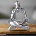 Modern Abstract Thinker Statue, Shelf Collection Desktop Ornament Resin Creative Human Figurine for Hotel Decorations Wedding Gift.