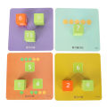 Fraction Math Manipulatives Set, Add Subtract Math Manipulatives Blocks Toy for Education. 