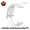 22mm Smart Watch Silicone Premium Strap Cross Pattern Watch Belt for Unisex Suitable for Square Shape Watch.