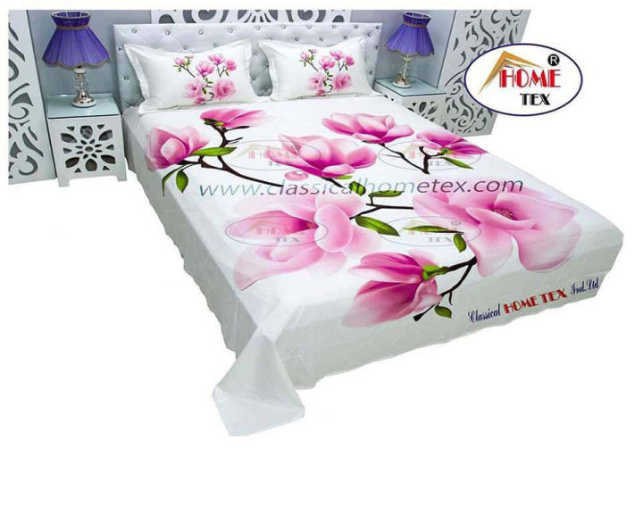 Classical%20Home%20tex%20King%20Size%20Cotton%20Bed%20Sheet%20-%20Image%202