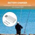 Fishing Float Rechargeable Battery Cr425 Usb Charger For Electronic Floats Batteries Night Fishing Accessories Tackles (2 Hole). 