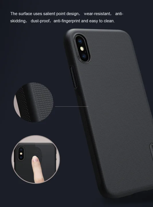 Case%20For%20iphone%20XS%20Max%20X%20XR%208%20plus%20NILLKIN%20Super%20Frosted%20Shield%20matte%20back%20cover%20case%20for%20iphone%20xs%20-%20Image%202