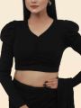 Cotton Crop Tops Short Body & Long Sleeve Blouse Best Qualityfull Good Stitching For Women. 