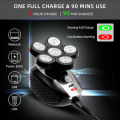 5In1 6D Electric Shaver for Men Rechargeable Bald Head Electric Shavers 6 Floating Heads Beard Nose Razor Clipper Hair Trimmer. 