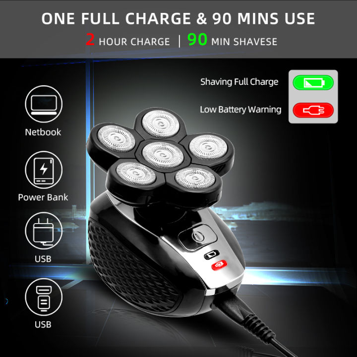 5In1%206D%20Electric%20Shaver%20for%20Men%20Rechargeable%20Bald%20Head%20Electric%20Shavers%206%20Floating%20Heads%20Beard%20Nose%20Razor%20Clipper%20Hair%20Trimmer%20-%20Image%204