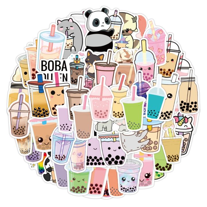 50pcs%20Cute%20Boba%20Sticker%20Kawaii%20Bubble%20Tea%20Sticker%20Waterproof%20Vinyl%20Water%20Bottle%20Sticker%20Laptop%20Sticker%20Stationery%20-%20Image%204