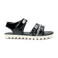 BubbleGummers SILVIA Shinny Belt Sandal for Little Girls.