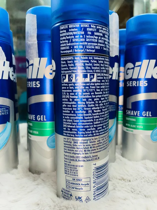 Gillette%20Series%20Soothing%20Aloe%20Vera%20Shave%20Gel%20200ml%20for%20Sensitive%20Skin%20-%20Gentle%20Shaving%20Cream%20-%20Image%205
