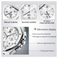 OLEVS Watch For Mans Original Waterproof 2024 Fashion Athletic Stainless Steel Calendar Luminous Quartz Watch 3626. 