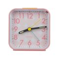 Simple Quartz Alarm Clock With Night Light No Tick Snooze Silent Small Bedside Clocks Home Decor. 