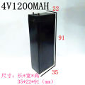 Light Rechargeable Battery 4 V 1200 Mah   Lead Acid  Lamp Flashlight Electric Mosquito Bat Battery  Size No 35*22*91 Mm. 