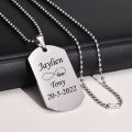 Mprainbow Personalized Dog Tag Necklaces for Men,Engraved Military Dog Tags Customize with Your Words Valentine’s Birthday Gift. 