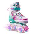 Children's Roller Skating Shoes Skates For Kids Skates Shoes Adjustable Double-row Roller Skates For Kids Girls Boys Aged 2-8. 