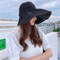 Summer Double-layer Fisherman Hat Women's Empty Top Sun Hat Outdoor UV Protection Foldable Sunshade Hat Sunscreen Sun Hat. 