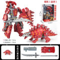 Kids Transforming Toy Robot Dinosaur Fit Tyrannosaurus Rex Shura King Model Boy Gift Educational Toys. 