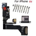 Front Camera Flex For iPhone 6 6P 6s Plus 6sPlus With Proximity Sensor Flex Cable And Earpiece Full Set Screws Replacement.