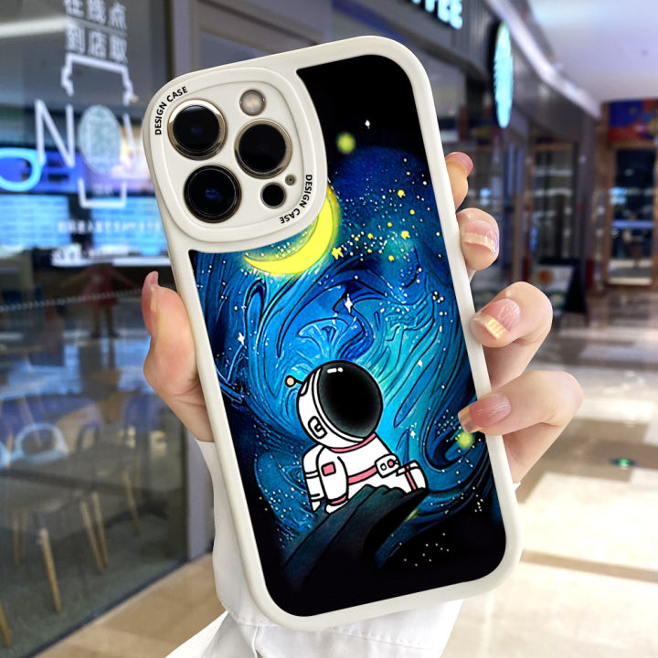 Hontinga%20for%20Realme%205%205i%205S%206i%20Back%20Cover%20PU%20Leather%20Moon%20Astronaut%20Case%20Soft%20Silicone%20Edge%20Phone%20Cases%20-%20Image%209