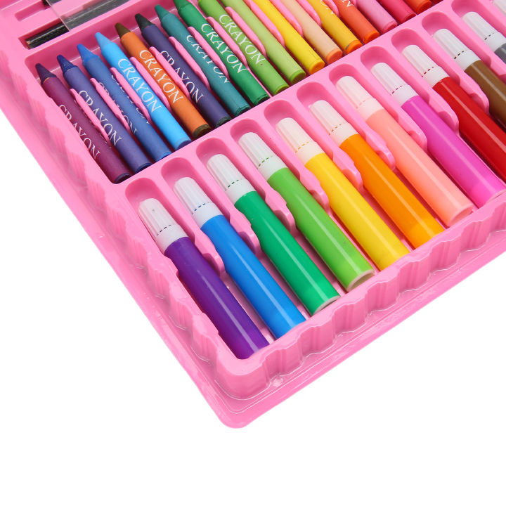 Travel Art Set, Washable Widely Used Drawing Art Kit Stimulate Creativity with Storage Box for Sketching