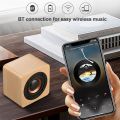 Wooden Speaker Portable Bluetooth Speakers Wood Wireless Subwoofer Stereo Powerful Bass Sound Box Music Player For Phone Laptop. 