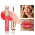 QIBEST Red Plump Lip Tint Liquid Lipstick / Jelly Mirror WaterLight Moisturizing Lip Glaze / Natural Beauty Doodle Lip Makeup / Waterproof Long Lasting Non-stick Cup Lip Gloss. 